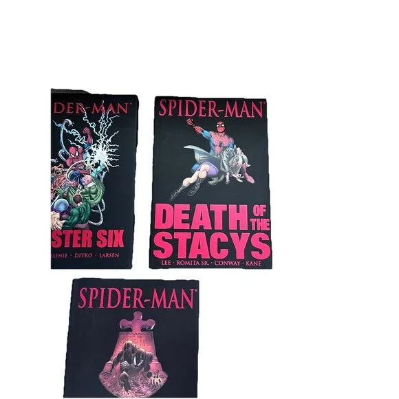Set of 3 Spider-Man HC Graphic Novel Marvel New Comics Superhero Classics